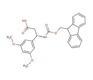 Fmoc-(S)-3-amino-3-(3,5-dimethoxyphenyl)propionic acid (CAS 501015-38-9) - chemical structure image