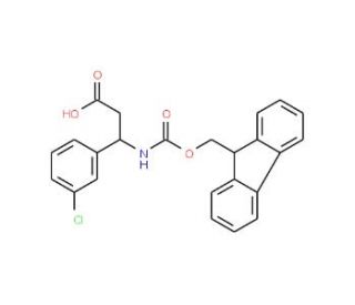 Fmoc-(S)-3-amino-3-(3-chlorophenyl)propionic acid (CAS 507472-16-4) - chemical structure image