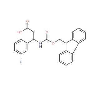 Fmoc-(S)-3-amino-3-(3-fluorophenyl)propionic acid (CAS 507472-14-2) - chemical structure image