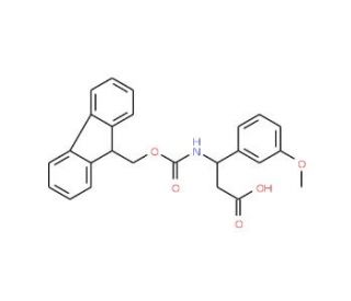 Fmoc-(S)-3-amino-3-(3-methoxyphenyl)propionic acid (CAS 501015-29-8) - chemical structure image