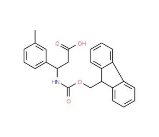 Fmoc-(S)-3-amino-3-(3-methylphenyl)propionic acid (CAS 501015-27-6) - chemical structure image