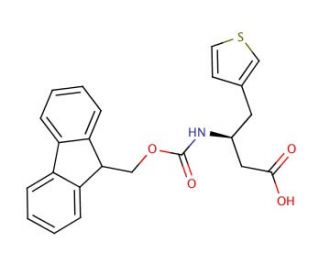 Fmoc-(S)-3-amino-3-(3-thienyl)propionic acid (CAS 507472-09-5) - chemical structure image