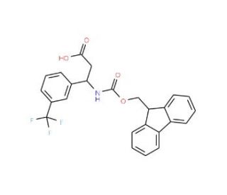 Fmoc-(S)-3-amino-3-(3-trifluoromethylphenyl)propionic acid (CAS 507472-20-0) - chemical structure image