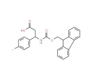 Fmoc-(S)-3-amino-3-(4-fluorophenyl)propionic acid (CAS 479064-89-6) - chemical structure image