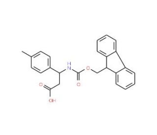 Fmoc-(S)-3-amino-3-(4-methylphenyl)propionic acid (CAS 479064-99-8) - chemical structure image