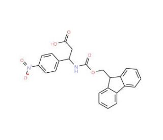 Fmoc-(S)-3-amino-3-(4-nitrophenyl)propionic acid (CAS 501015-25-4) - chemical structure image