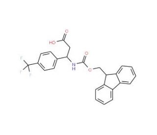 Fmoc-(S)-3-amino-3-(4-trifluoromethylphenyl)propionic acid (CAS 507472-21-1) - chemical structure image