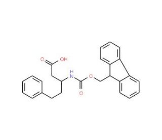 Fmoc-(S)-3-amino-5-phenylpentanoic acid (CAS 219967-74-5) - chemical structure image