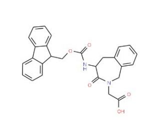 Fmoc-(S)-4-amino-2-carboxymethyl-1,3,4,5-tetrahydro-2H-[2]benzazepin-3-one (CAS 264273-08-7) - chemical structure image