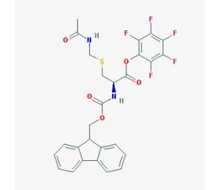 Fmoc-S-acetamidomethyl-L-cysteine pentafluorophenyl ester (CAS 86060-96-0) - chemical structure image