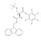 Fmoc-S-tert-butyl-L-cysteine pentafluorophenyl ester (CAS 109434-23-3) - chemical structure image