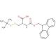 Fmoc-S-tert-butylthio-D-cysteine (CAS 501326-55-2) - chemical structure image
