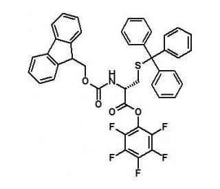 Fmoc-S-trityl-D-cysteine pentafluorophenyl ester (CAS 200395-72-8) - chemical structure image