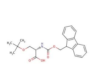 Fmoc-Ser(tBu)-OH (CAS 71989-33-8) - chemical structure image