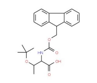 Fmoc-Thr(tBu)-OH (CAS 71989-35-0) - chemical structure image
