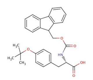 Fmoc-Tyr(tBu)-OH (CAS 71989-38-3) - chemical structure image