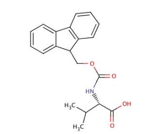 Fmoc-Val-OH (CAS 68858-20-8) - chemical structure image