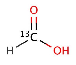 Formic acid-13C (CAS 1633-56-3) - chemical structure image
