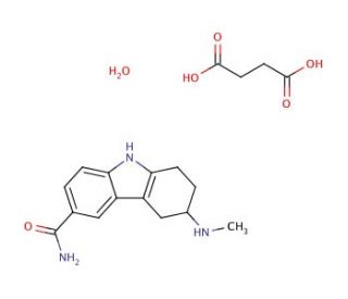 Frovatriptan Succinate Monohydrate (CAS 158930-17-7) - chemical structure image