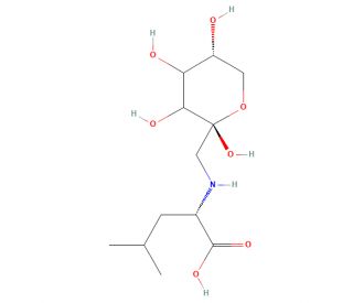 Fructose-leucine (mixture of diastereomers) - chemical structure image