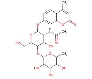Fuc1-&alpha;-4GlcNAc1-b-4MU (CAS 383160-13-2) - chemical structure image