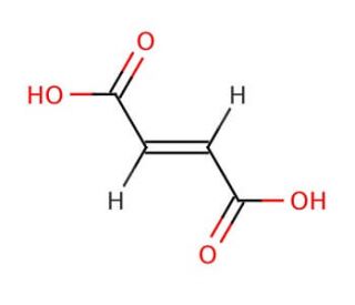 Fumaric acid (CAS 110-17-8) - chemical structure image