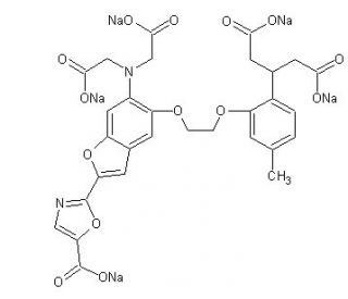 Fura-2, pentasodium salt (CAS 96314-98-6) - chemical structure image