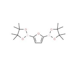Furan-2,5-diboronic acid, pinacol ester (CAS 476004-83-8) - chemical structure image