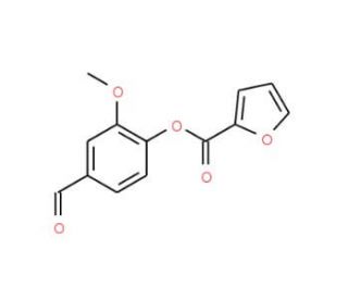 Furan-2-carboxylic acid 4-formyl-2-methoxy-phenyl ester - chemical structure image