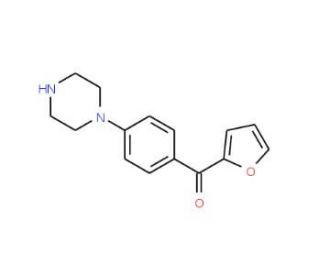 Furan-2-yl-(4-piperazin-1-yl-phenyl)-methanone - chemical structure image