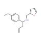 Furan-2-ylmethyl-[1-(4-methoxy-phenyl)-but-3-enyl]-amine (CAS 340025-61-8) - chemical structure image