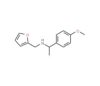 Furan-2-ylmethyl-[1-(4-methoxy-phenyl)-ethyl]-amine - chemical structure image