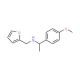 Furan-2-ylmethyl-[1-(4-methoxy-phenyl)-ethyl]-amine - chemical structure image