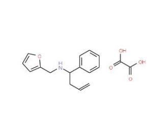 Furan-2-ylmethyl-(1-phenyl-but-3-enyl)-amine oxalate - chemical structure image