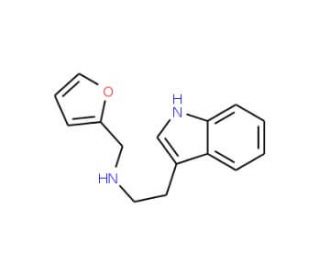 Furan-2-ylmethyl-[2-(1H-indol-3-yl)-ethyl]-amine (CAS 77960-15-7) - chemical structure image