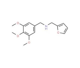 Furan-2-ylmethyl-(3,4,5-trimethoxy-benzyl)-amine (CAS 212392-89-7) - chemical structure image