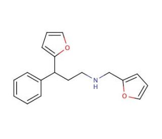 Furan-2-ylmethyl-(3-furan-2-yl-3-phenyl-propyl)-amine - chemical structure image