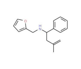 Furan-2-ylmethyl-(3-methyl-1-phenyl-but-3-enyl)-amine (CAS 436096-86-5) - chemical structure image