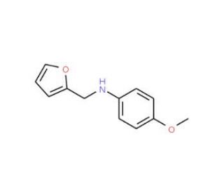 Furan-2-ylmethyl-(4-methoxy-phenyl)-amine (CAS 17377-97-8) - chemical structure image