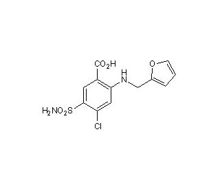 Furosemide (CAS 54-31-9) - chemical structure image