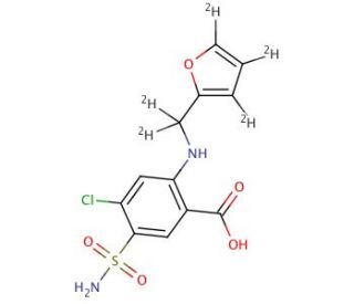 Furosemide-d5 (CAS 1189482-35-6) - chemical structure image