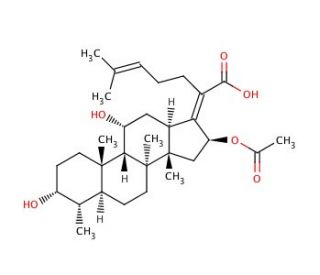 Fusidic acid (CAS 6990-06-3) - chemical structure image