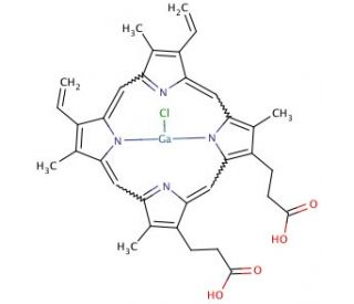 Ga(III) Protoporphyrin IX Chloride (CAS 210409-12-4) - chemical structure image