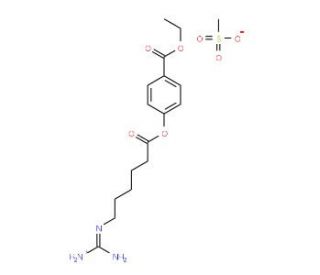 Gabexate mesylate (CAS 56974-61-9) - chemical structure image