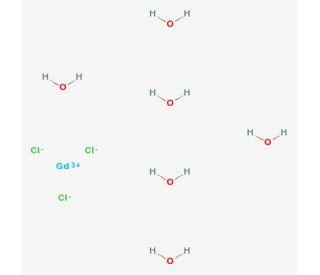 Gadolinium (III) chloride hexahydrate (CAS 13450-84-5) - chemical structure image