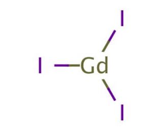 Gadolinium(III) iodide (CAS 13572-98-0) - chemical structure image