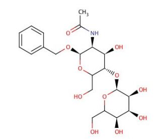 Gal1-&beta;-4GlcNAc-&beta;-Bn (CAS 53167-38-7) - chemical structure image