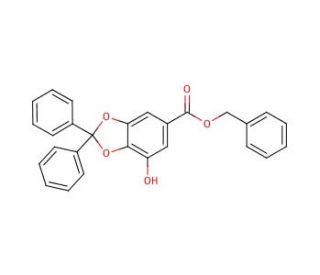 Galic Acid 3,4-Diphenylmethylene Ketal Benzyl Ester - chemical structure image