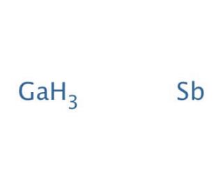 Gallium antimonide (CAS 12064-03-8) - chemical structure image