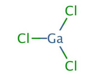 Gallium(III) chloride (CAS 13450-90-3) - chemical structure image